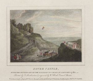 La première traversée de la Manche en ballon, 7 janvier 1785 - Frederick (attr. to) Barnard