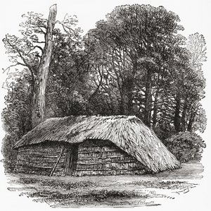 La cabane où Sir David Livingstone est mort le 1er mai 1873 - . .