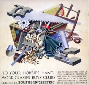 À vos loisirs, cours de bricolage, clubs de garçons, affiche SR