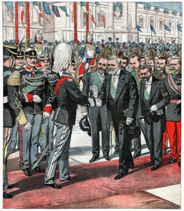 Victor Emmanuel III et Émile Loubet - . .