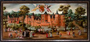 Hôtel de ville de Zottegem (Stadhuis). Peinture. - . .