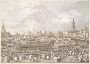 Le Doge de Venise partant pour le Lido - Canaletto