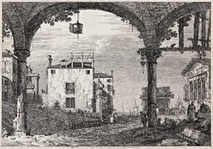 Le portique avec une lanterne de la série 
