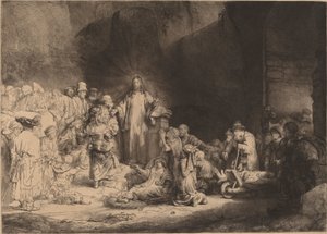 Christ prêchant (La gravure des Cent Florins)