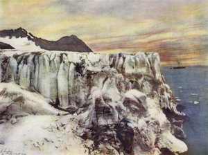 Spitzbergen, Vue de la côte rocheuse