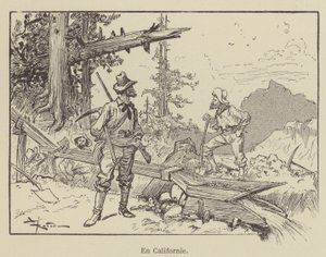 En Californie - after Albert Robida