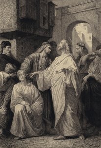 Jésus guérit le sourd - after Albert Robida