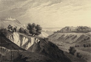 Jésus sur le mont des Oliviers - after Albert Robida