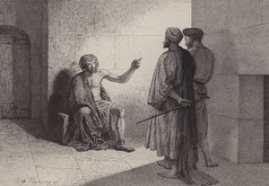 Jean-Baptiste en prison - after Albert Robida