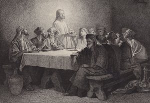 La Cène - after Albert Robida