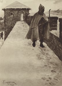 Patrouiller un fort nord-britannique en hiver - after Amedee Forestier
