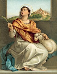 Sainte Agnès (chromolitho)