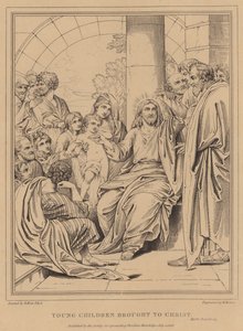 Les jeunes enfants amenés à Christ, Marc - after Benjamin West