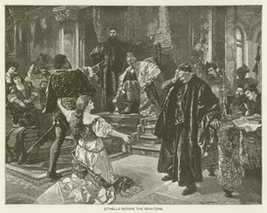 Othello devant les sénateurs - after Carl Ludwig Friedrich Becker