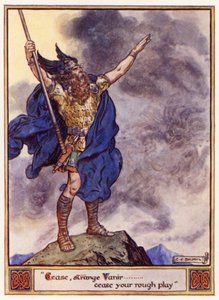 Cessez, étranges Vanir, cessez votre jeu brutal - after Charles Edmund Brock