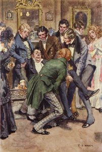 Illustration pour Martin Chuzzlewit - after Charles Edmund Brock