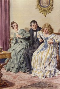 Illustration pour Martin Chuzzlewit - after Charles Edmund Brock
