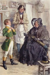 Illustration pour Martin Chuzzlewit - after Charles Edmund Brock