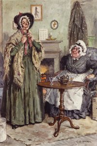 Illustration pour Martin Chuzzlewit - after Charles Edmund Brock