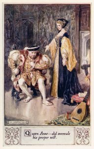 La reine Anne a annulé sa volonté propre - after Charles Edmund Brock