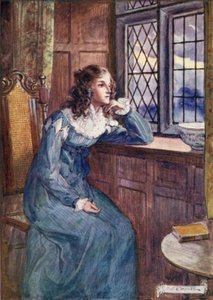 Shirley à la fenêtre - after Charles Edmund Brock