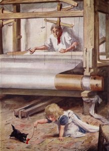 Silas Marner à son métier à tisser - after Charles Edmund Brock
