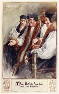 Trois évêques sont venus ici ce matin - after Charles Edmund Brock