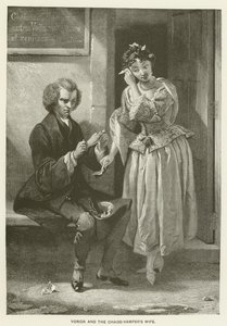 Yorick et la femme du Chaise-Vamper - after Charles Robert Leslie