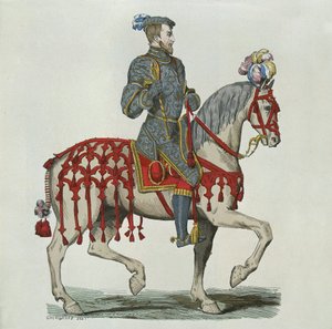 Henri II en tant que capitaine de la cavalerie de la maison - after Chevignard
