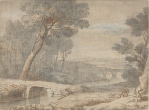 Le Repos pendant la fuite en Égypte - after Claude Lorrain