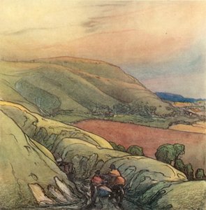 La course des Downs - after Donald Maxwell