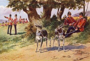 Les antilopes de compagnie du Royal Warwickshire Regiment - after Edgar Alfred Holloway