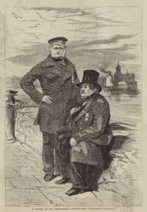 Un couple de vieux lieutenants - after Edmond Morin