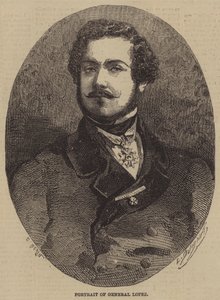 Portrait du général Lopez - after Edmond Morin
