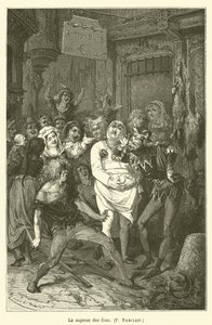 La sagesse des fous, F. Rabelais - after Emile Antoine Bayard