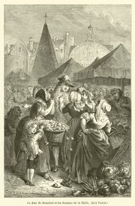 Le Duc de Beaufort et les femmes de la Halle, Guy Patin - after Emile Antoine Bayard