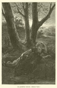 Les premières lectures, George Sand - after Emile Antoine Bayard
