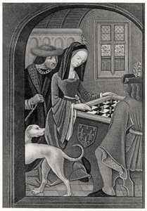 Jouer aux échecs, gravé par T. Fry - after English School