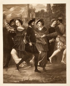 Le Tableau dansant, vers 1532, pub. 1902 (collotype) - after English School