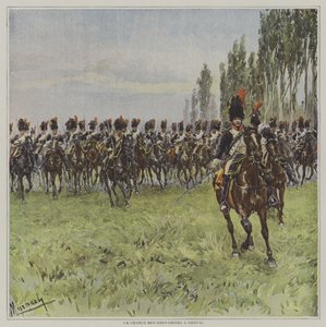 La charge des Grenadiers à cheval - after Felicien baron de Myrbach Rheinfeld