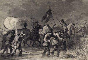 La Retraite de Lee après la Bataille de Gettysburg - after Felix Octavius Carr Darley