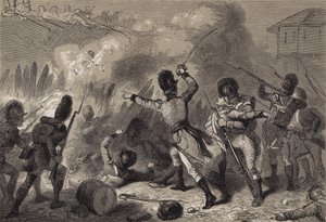 Les Britanniques repoussés à Fort Stephenson - after Felix Octavius Carr Darley