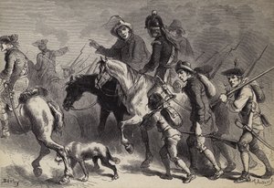 Soulèvement de la Paysannerie de la Nouvelle-Angleterre - after Felix Octavius Carr Darley