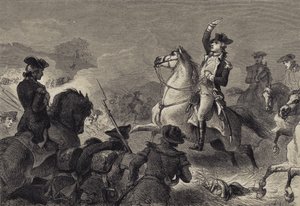 Washington à Monmouth - after Felix Octavius Carr Darley