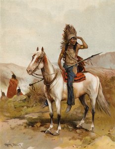 Un chef indien Sioux - after Frank Feller
