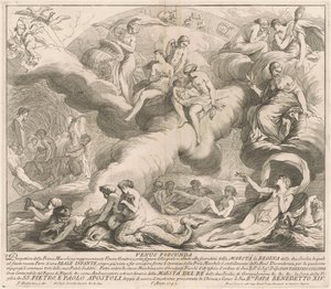 La première machine pour la Chinea de 1743 : Vénus Genetrix - after François Hutin Miguel de Sorellò