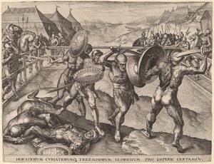 Bataille des Horaces et des Curiaces - after Frans Floris I