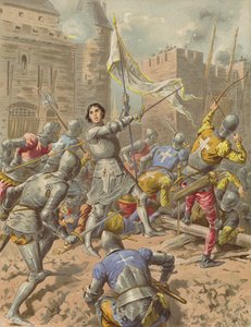 Assaut des Tournelles à Orléans (chromolitho) - after Frederic Theodore Lix