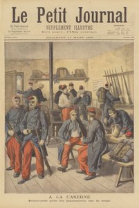 Soldats français dans leurs casernes - after Frederic Theodore Lix