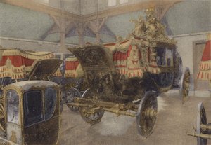 Voiture du Sacre de Charles X, 1825, Carrosse du Couronnement de Charles X (photo colorée)